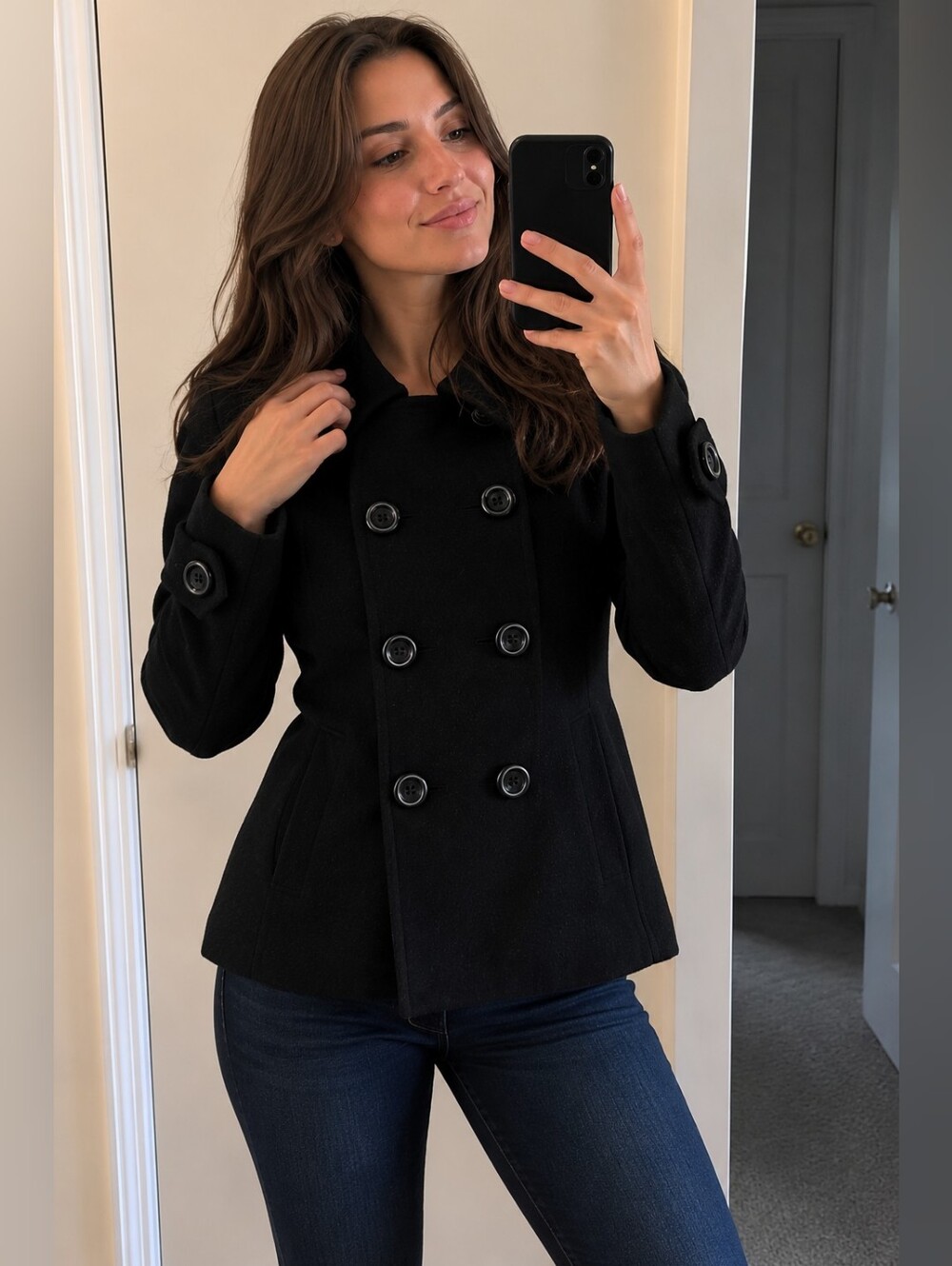 Pendleton Women's Wool Pea Coat Jacket XS